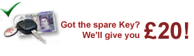 cash for your spare key